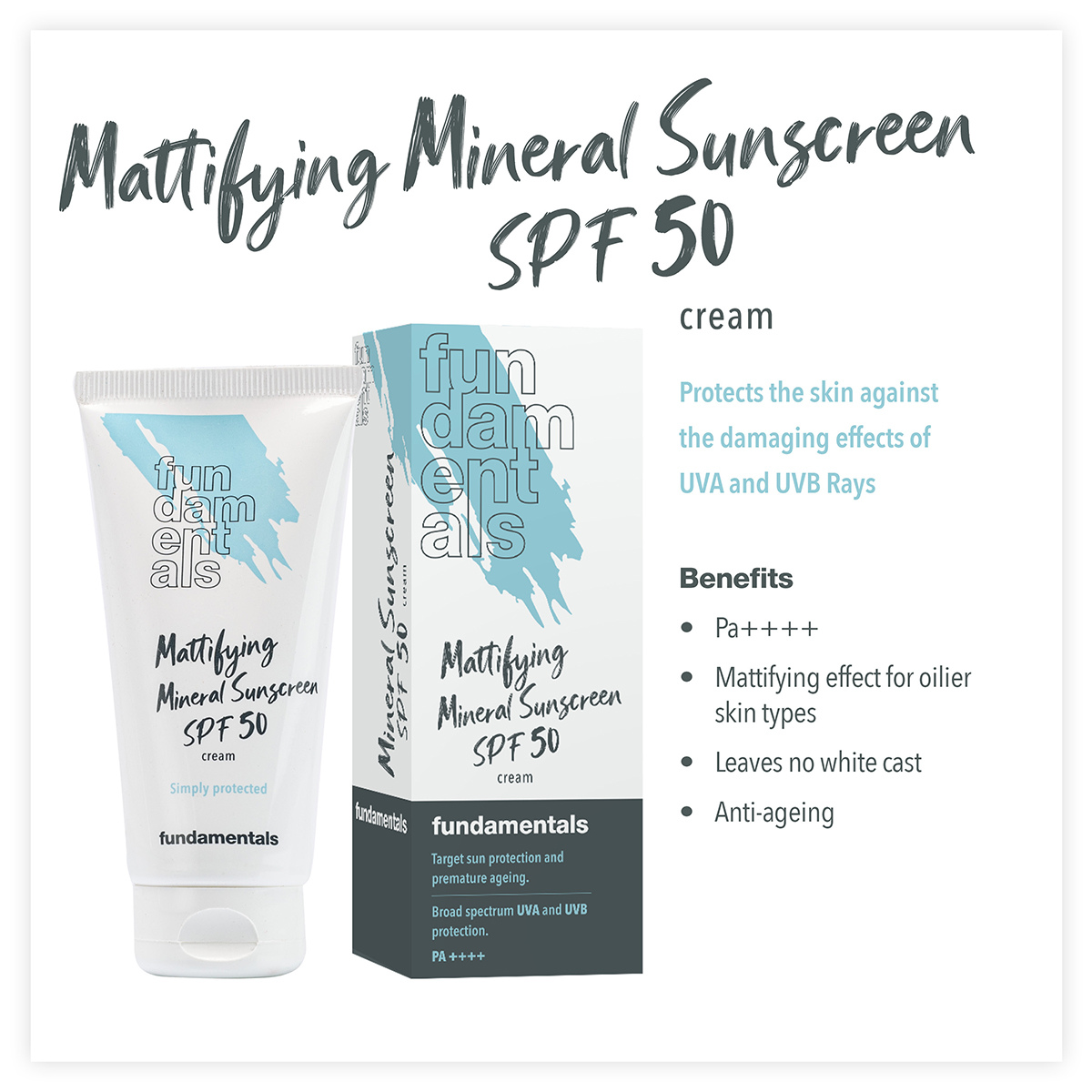 Mattifying  Mineral Sunscreen SPF50